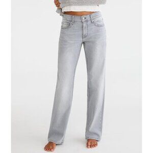 AEROPOSTALE Women's  Low-Rise Baggy Jean Size 8R In Grey Wash